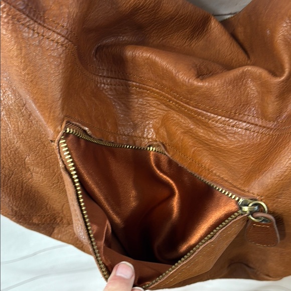 Anthropologie tan brown Leather Crossbody Bag Sabina New York Leather Crossbody - Picture 16 of 16